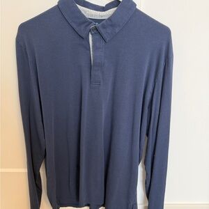 Tommy John Heather Gray and Deep Blue Tee